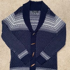 Fair Isle Shawl Collar Cardigan